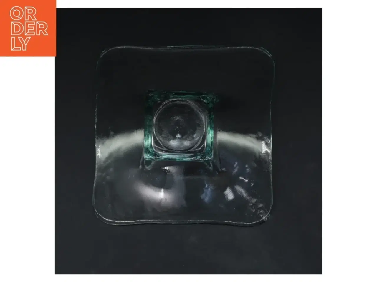 Billede 2 - Glas skål med firkantet bund (str. 19,5x19,5 cm)