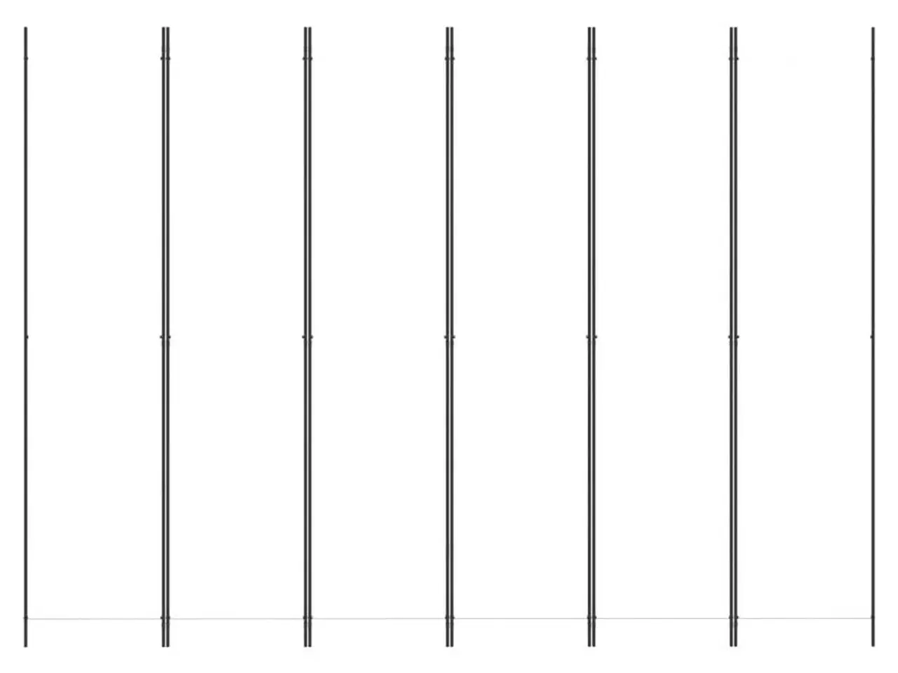 Billede 3 - 6-panels rumdeler 300x220 cm stof hvid