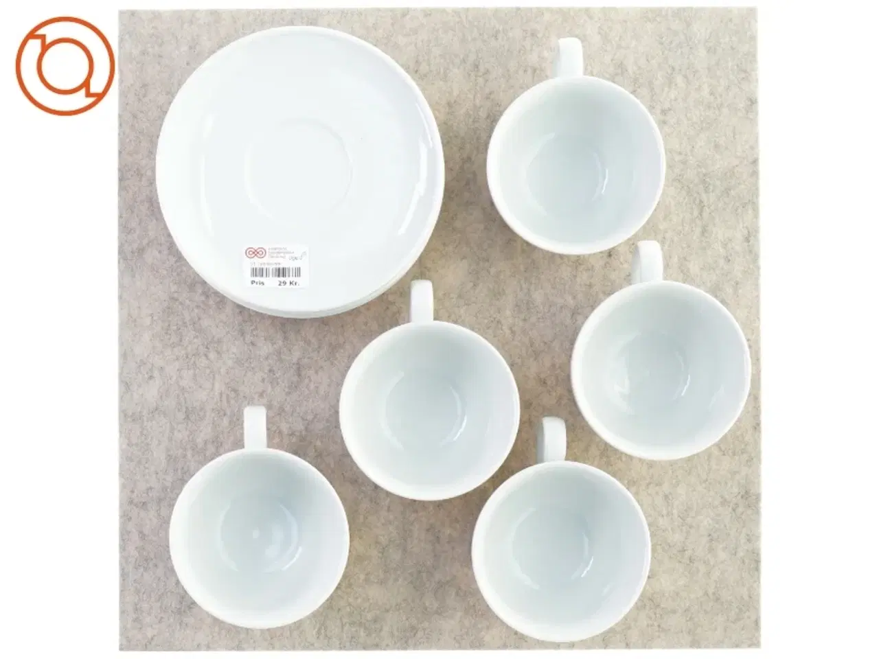 Billede 3 - Kaffe kopper med underkopper fra blu villeroy & boch (str. Kop 10 x 7 cm underkop 17 cm)