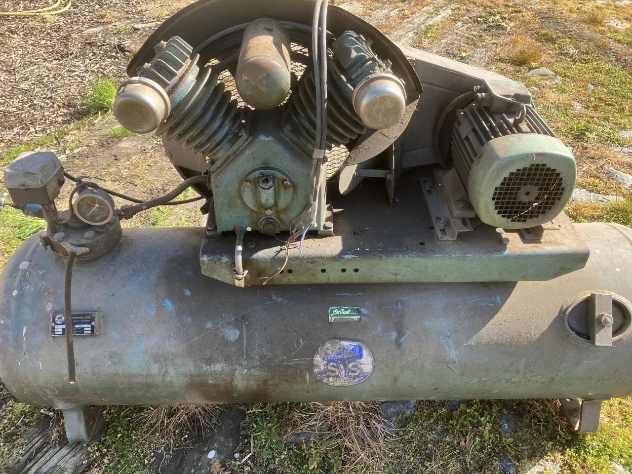 Billede 1 - Stenhøj kompressor 2cyl 300l