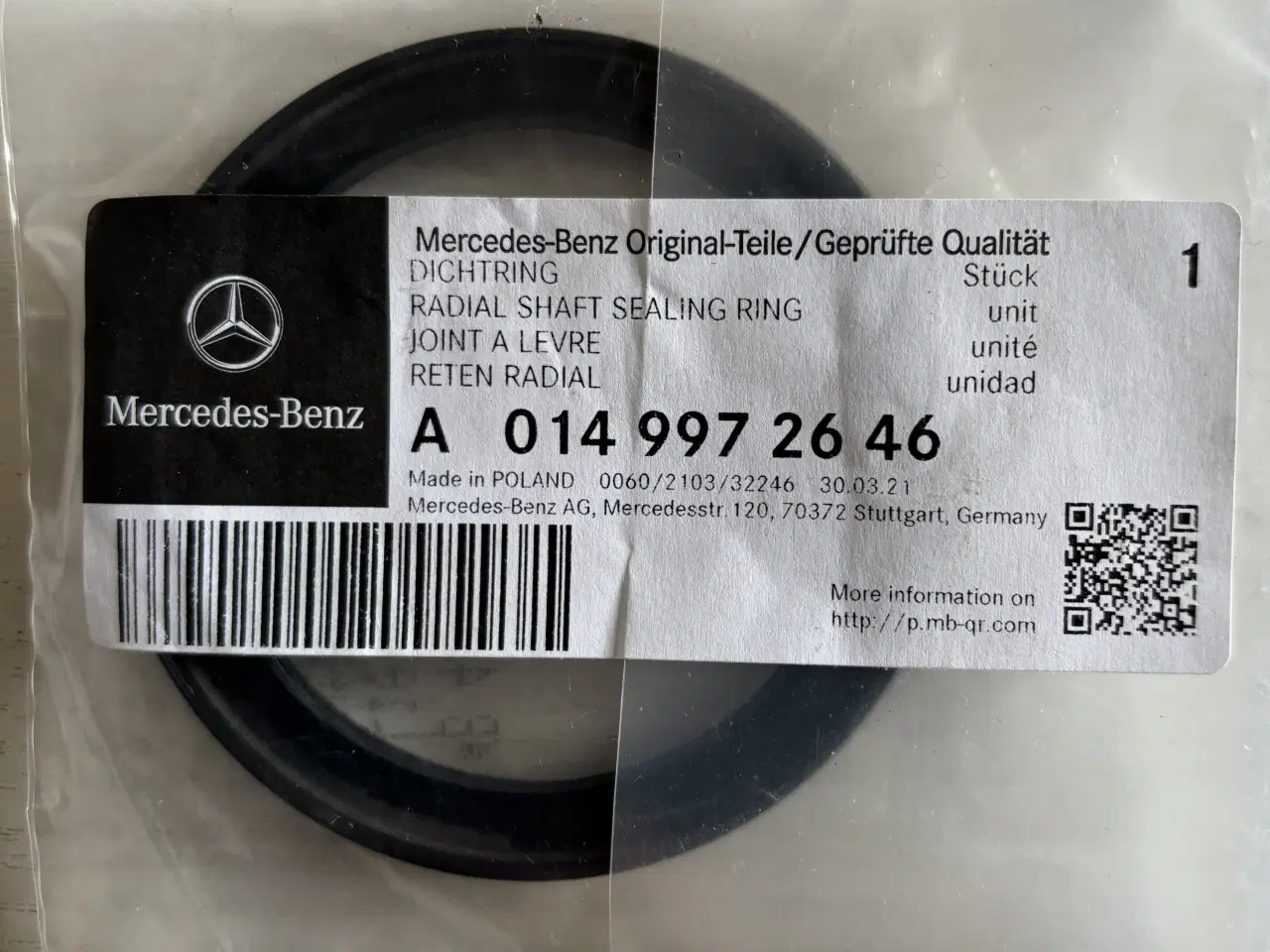 Billede 5 - Bremsedele, bolte og pakning, Mercedes