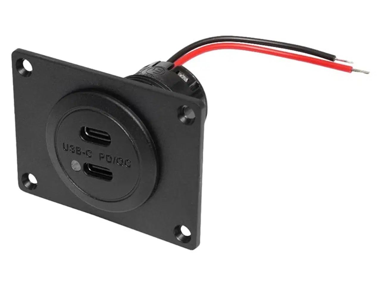 Billede 1 - Dobbelt USB-C stik til indbygning med LED