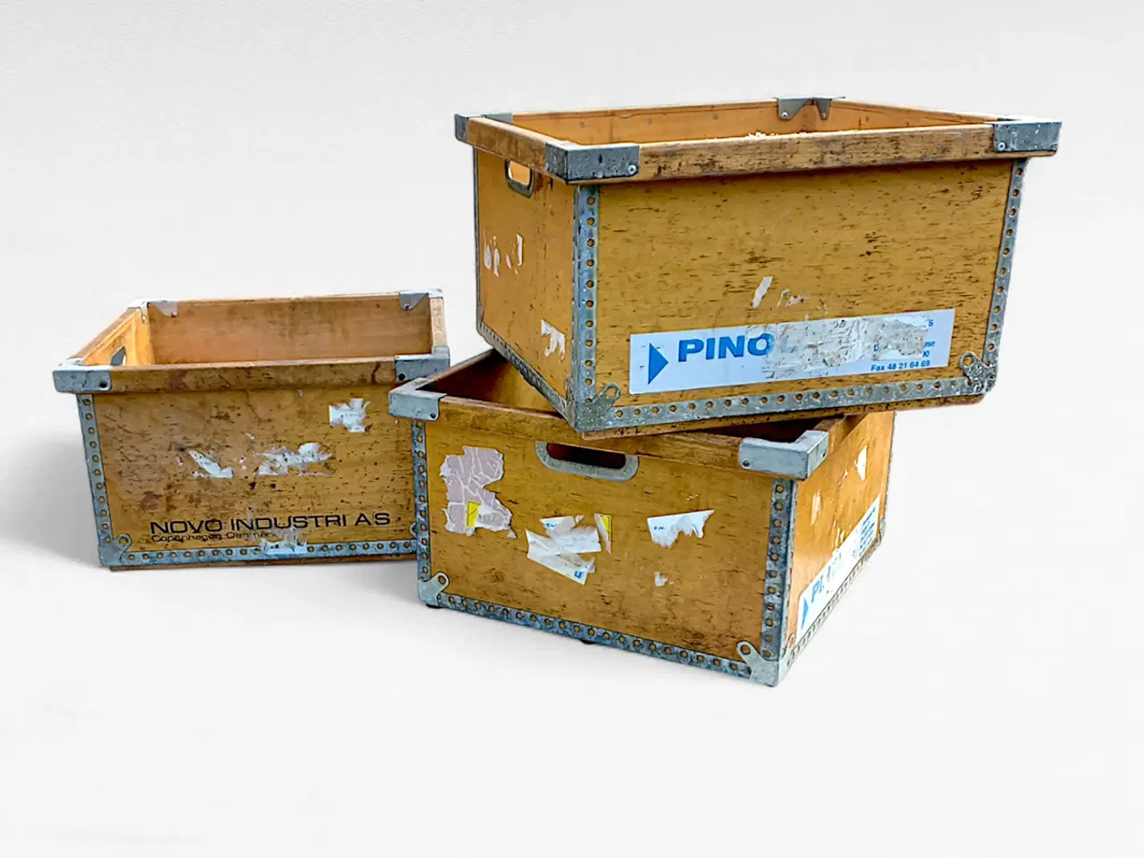 Billede 1 - Vintage plyfa-kasser / industrikasser