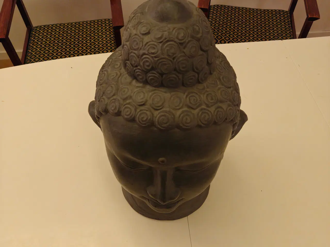 Billede 3 - Buddhahoved i stor størrelse – dekorativt og rolig