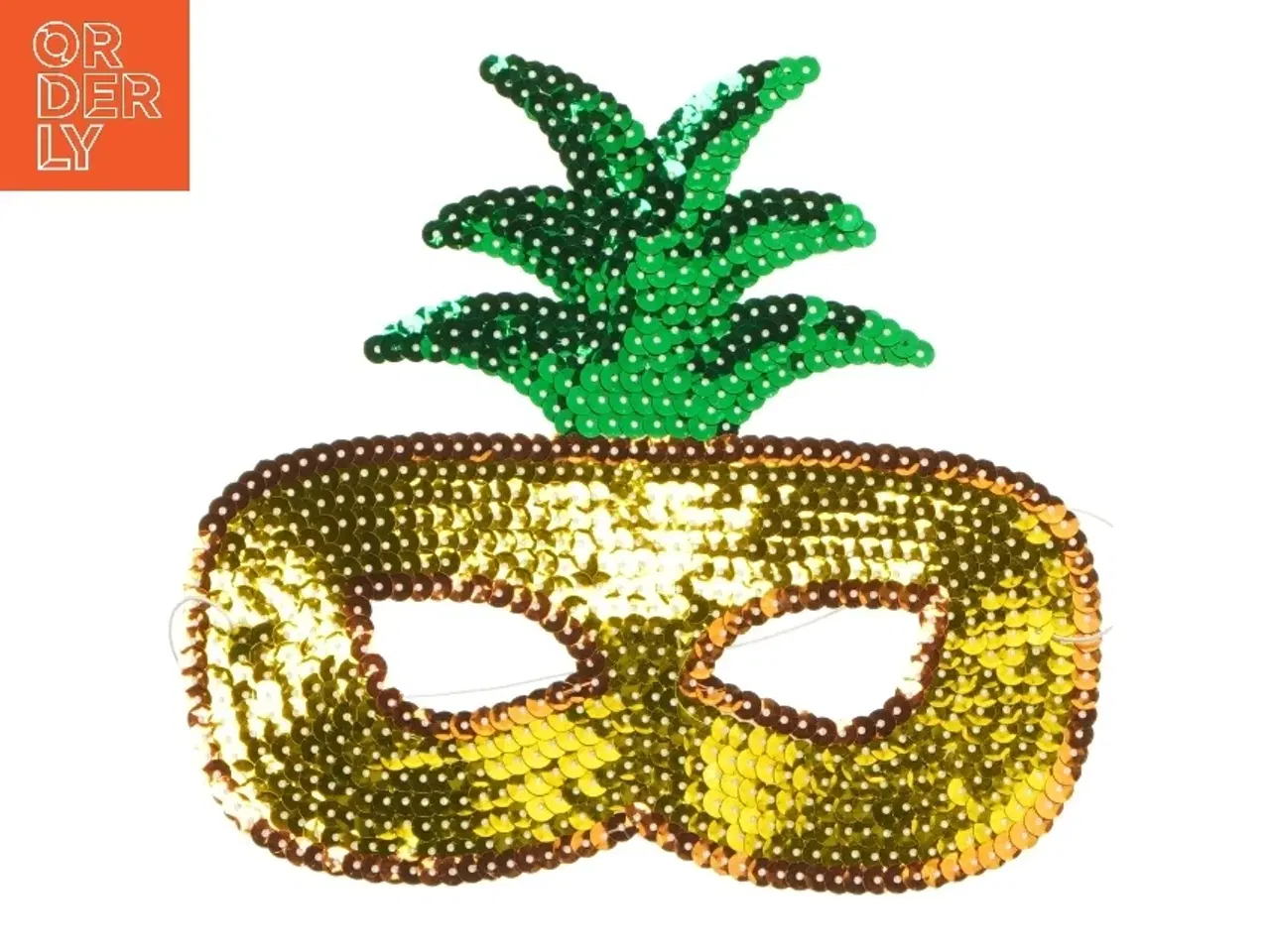 Billede 1 - Pineapple maske med pallietter (str. 20x18 cm)