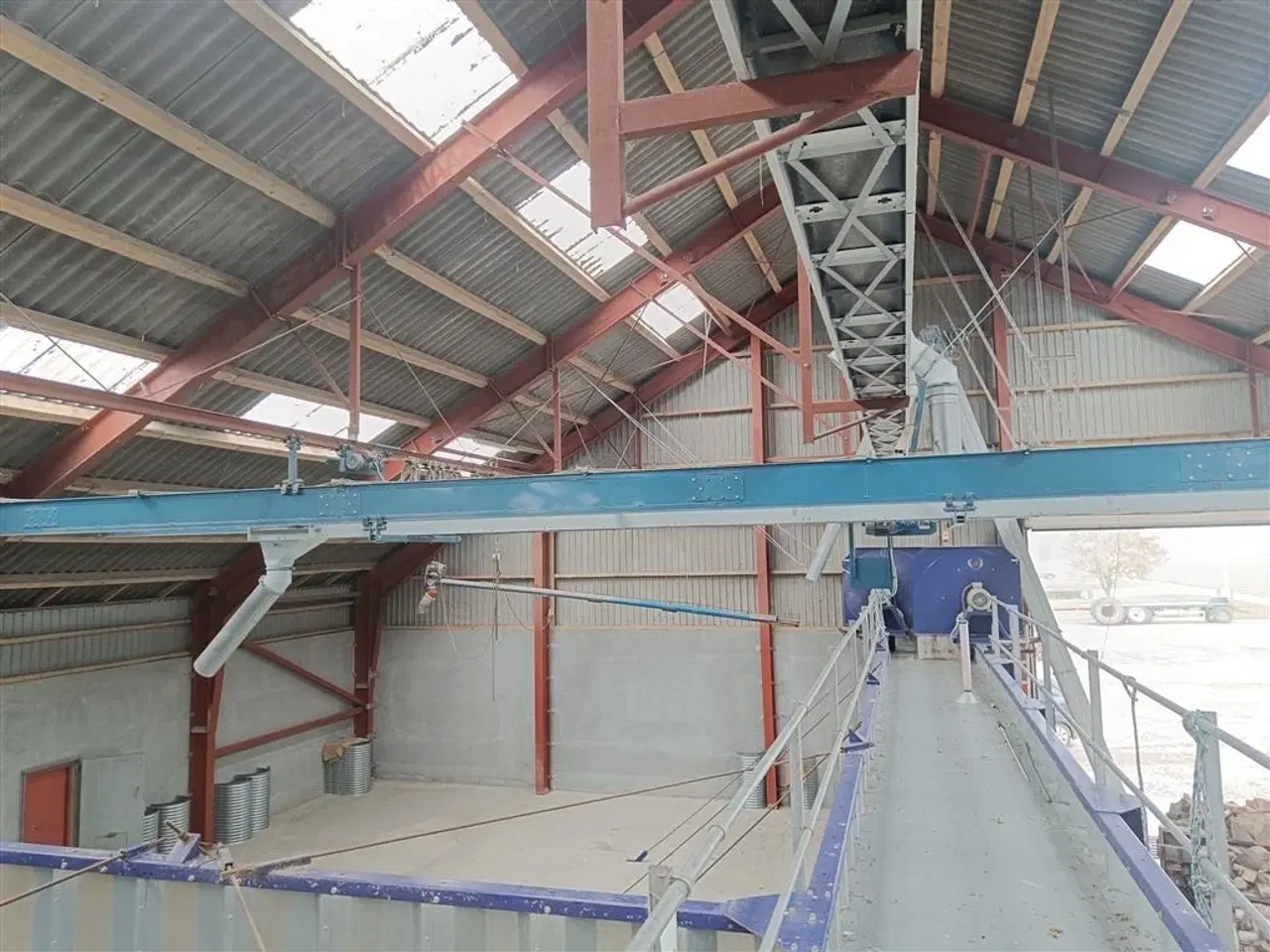 Billede 3 - Kongskilde BCA 45 kornbånd ca 32 meter med afkaster stol