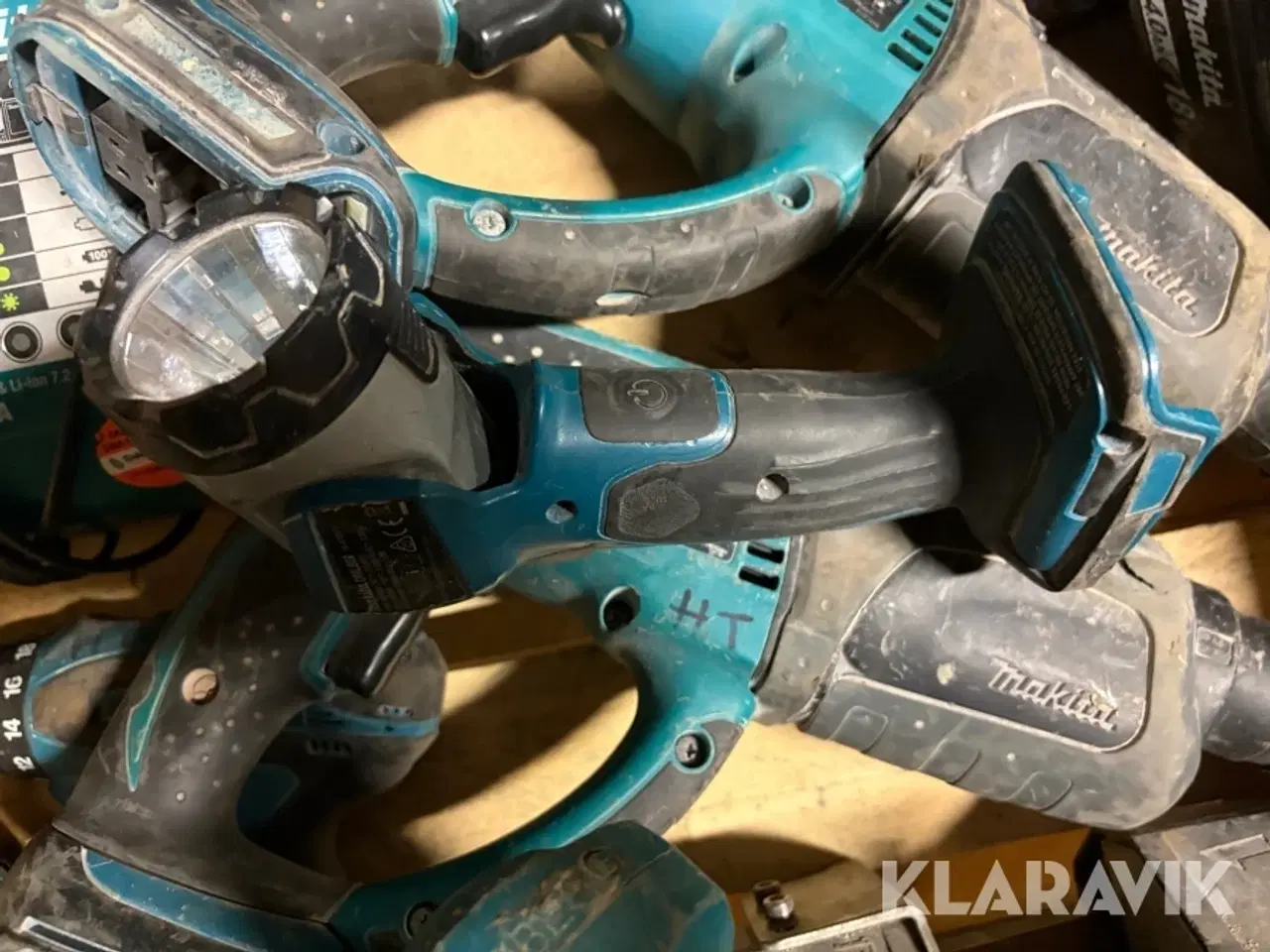 Billede 6 - Værktøj Makita 6 maskiner med 3 lamper, 3 batterier og 1 oplader