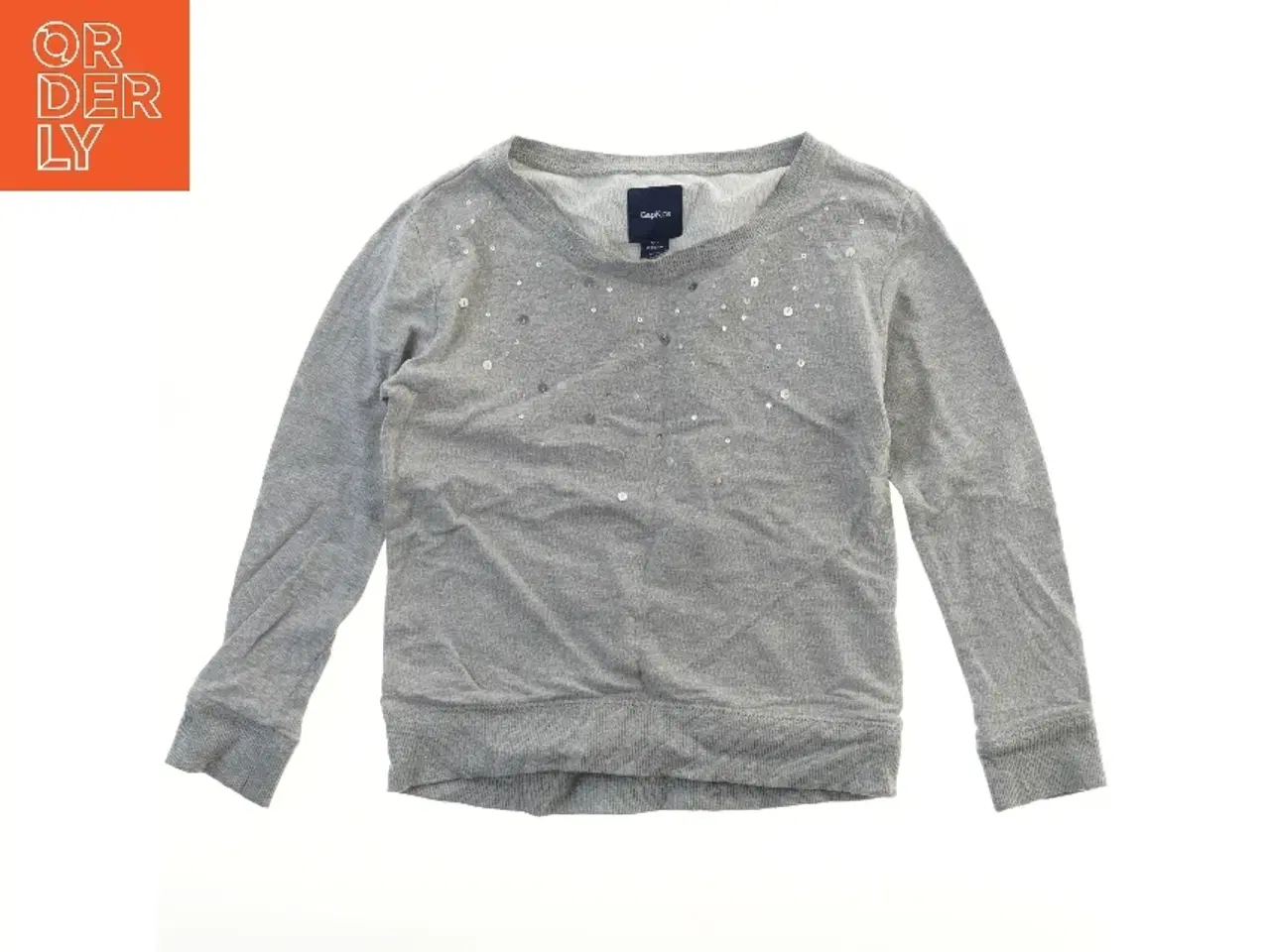 Billede 1 - Grå sweatshirt med pailletter fra Gap (str. 122)