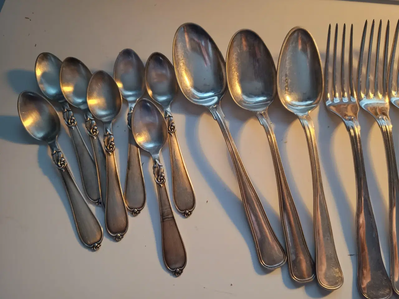 Billede 2 - Sølvplet bestik 25 dele.