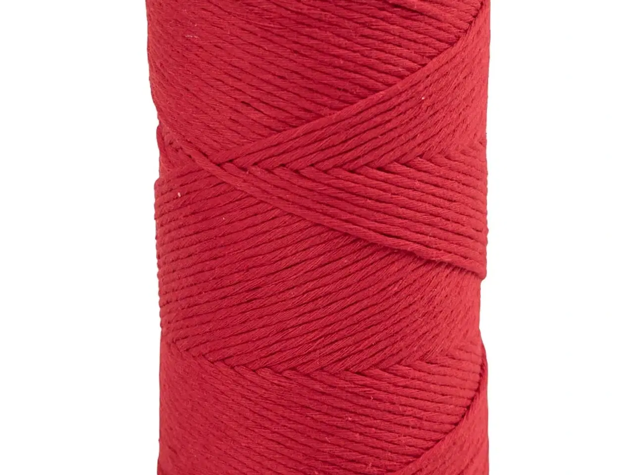 Billede 1 - Rød Macramé Snor 198m - 2mm, Genanvendt Materiale