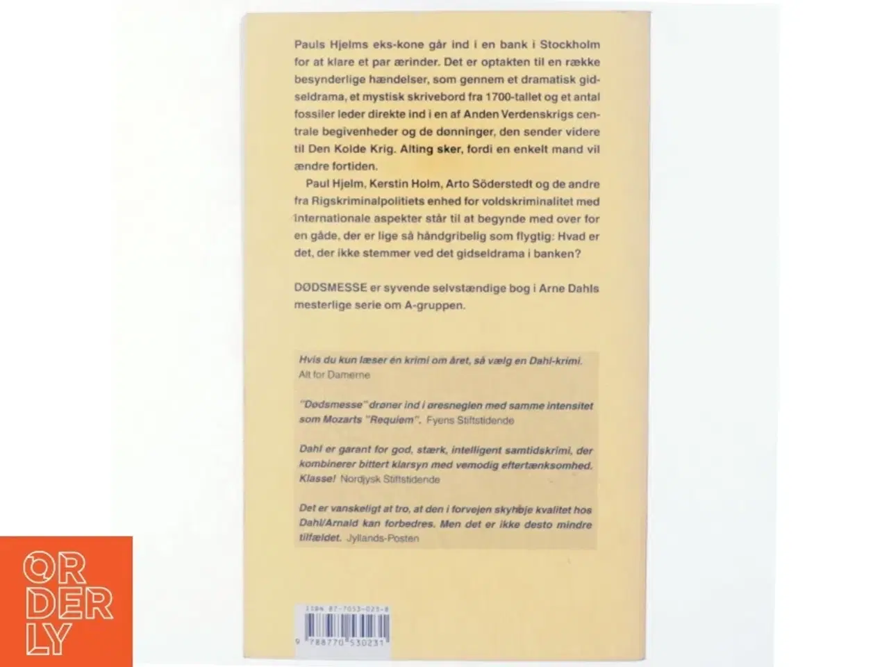 Billede 3 - Dødsmesse af Arne Dahl (Bog)