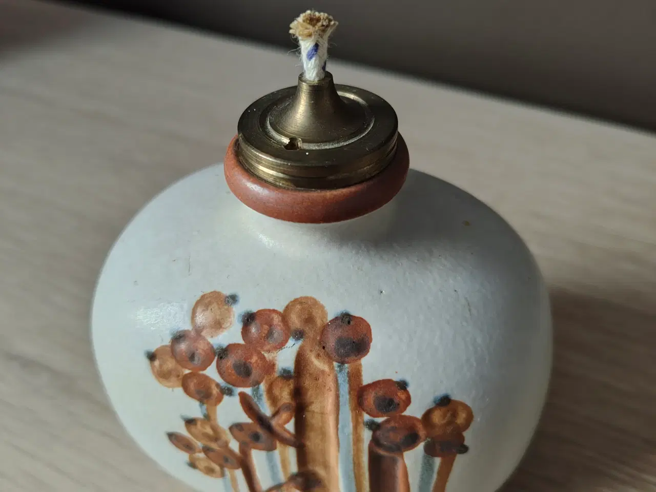 Billede 2 - Flot og velholdt Søholm olielampe