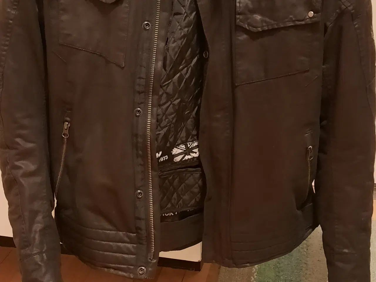 Billede 1 - Mc jakke, mc jeans, 2 stk mc hjelme, handsker