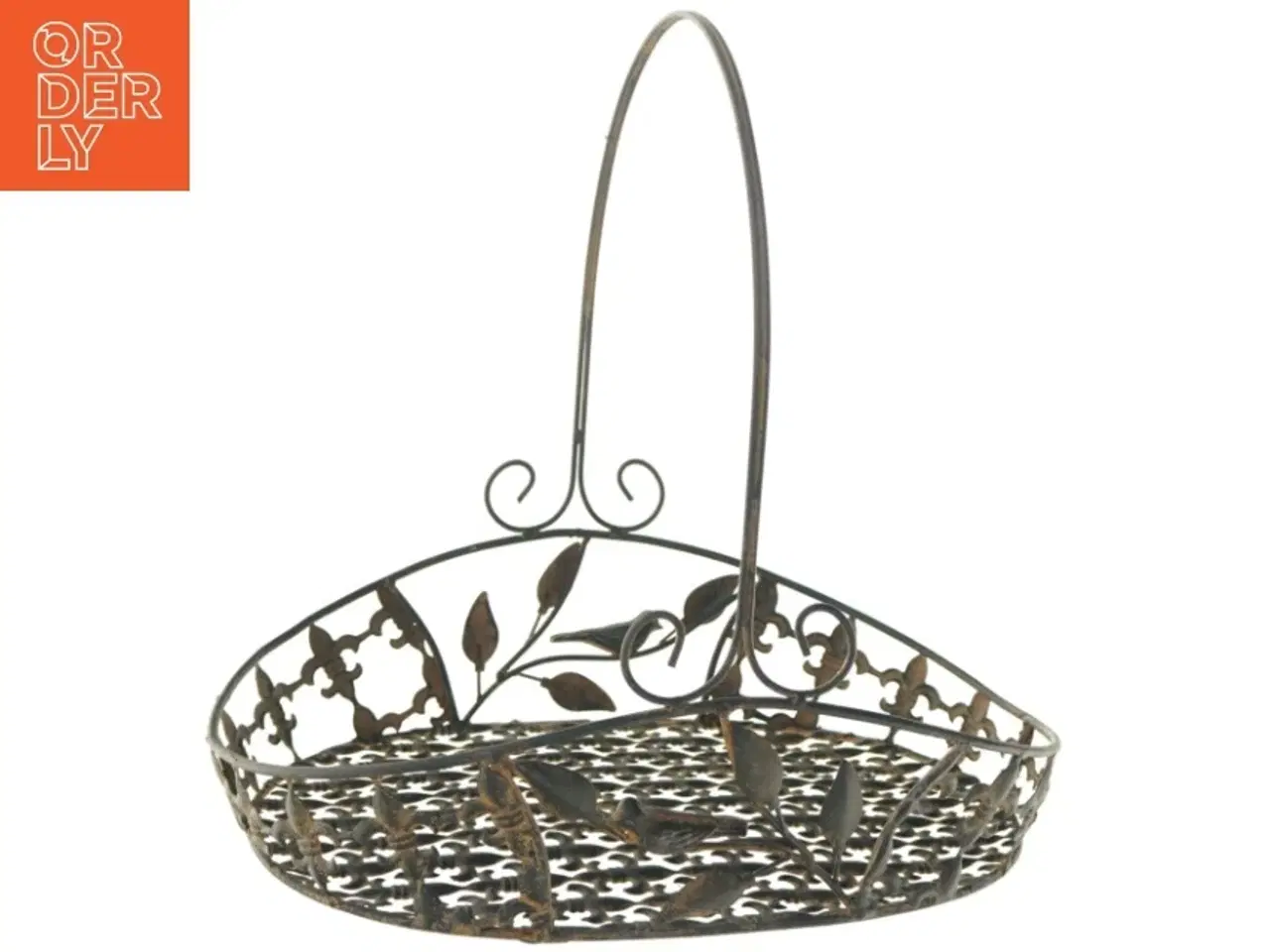 Billede 2 - Dekorativ metal kurv (str. 40x30x40 cm)