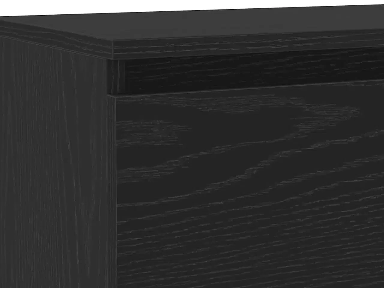 Billede 12 - Tv-bord med LED-lys 120x30x36 cm konstrueret træ sort egetræ