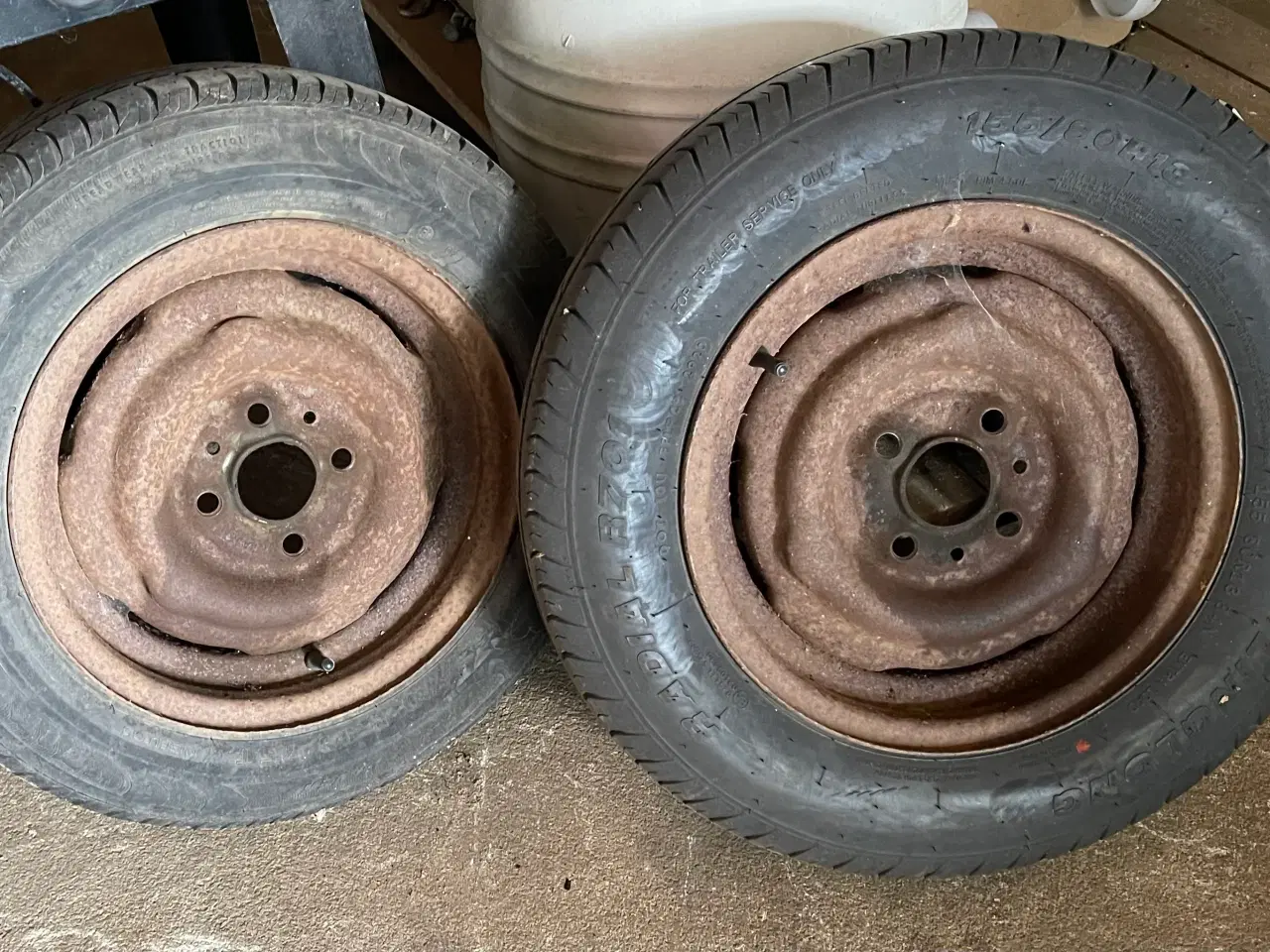 Billede 1 - Hjul til trailer