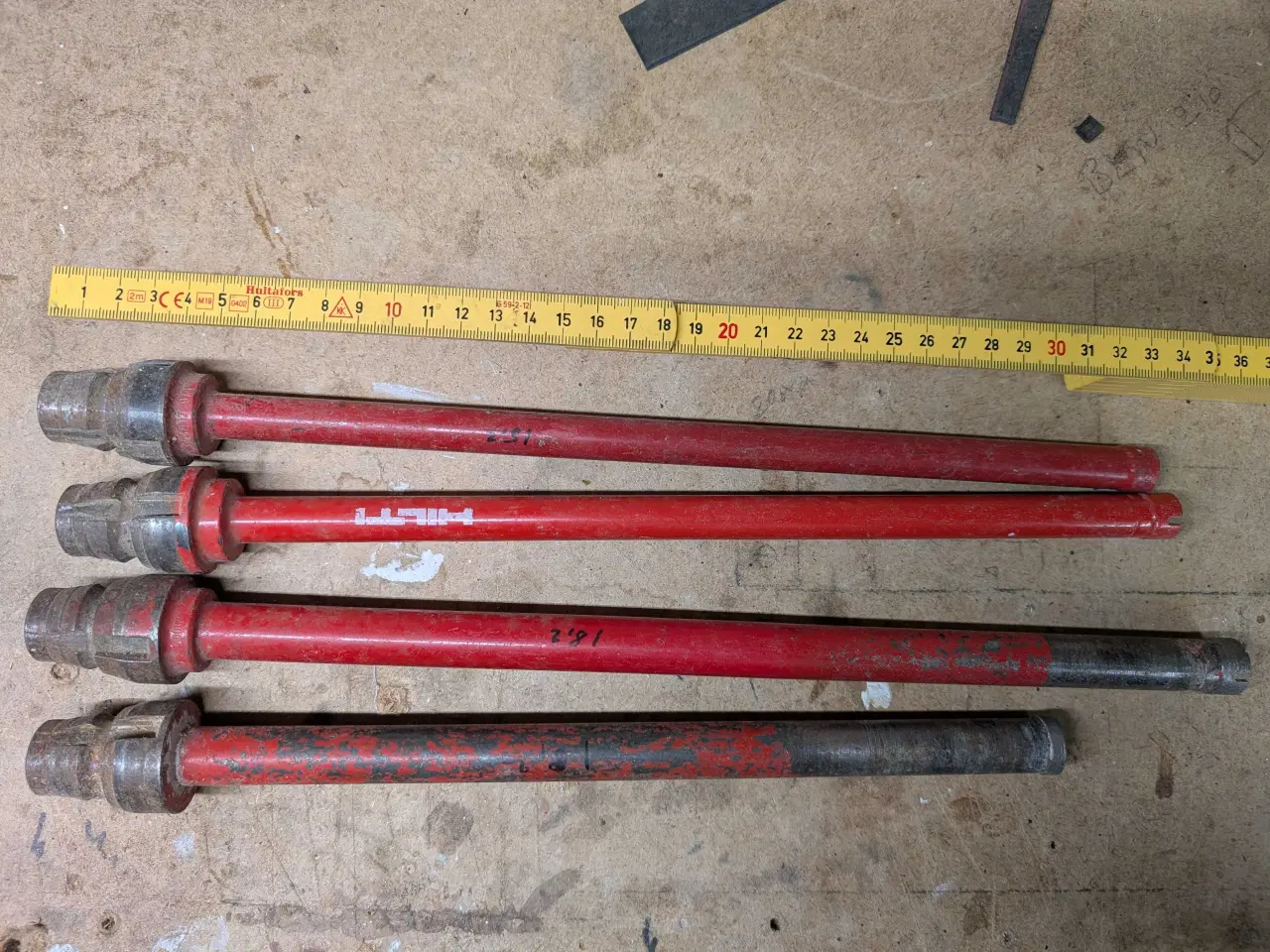 Billede 1 - Hilti diamant bor . 2 stk nye og 2 stk lettere bru