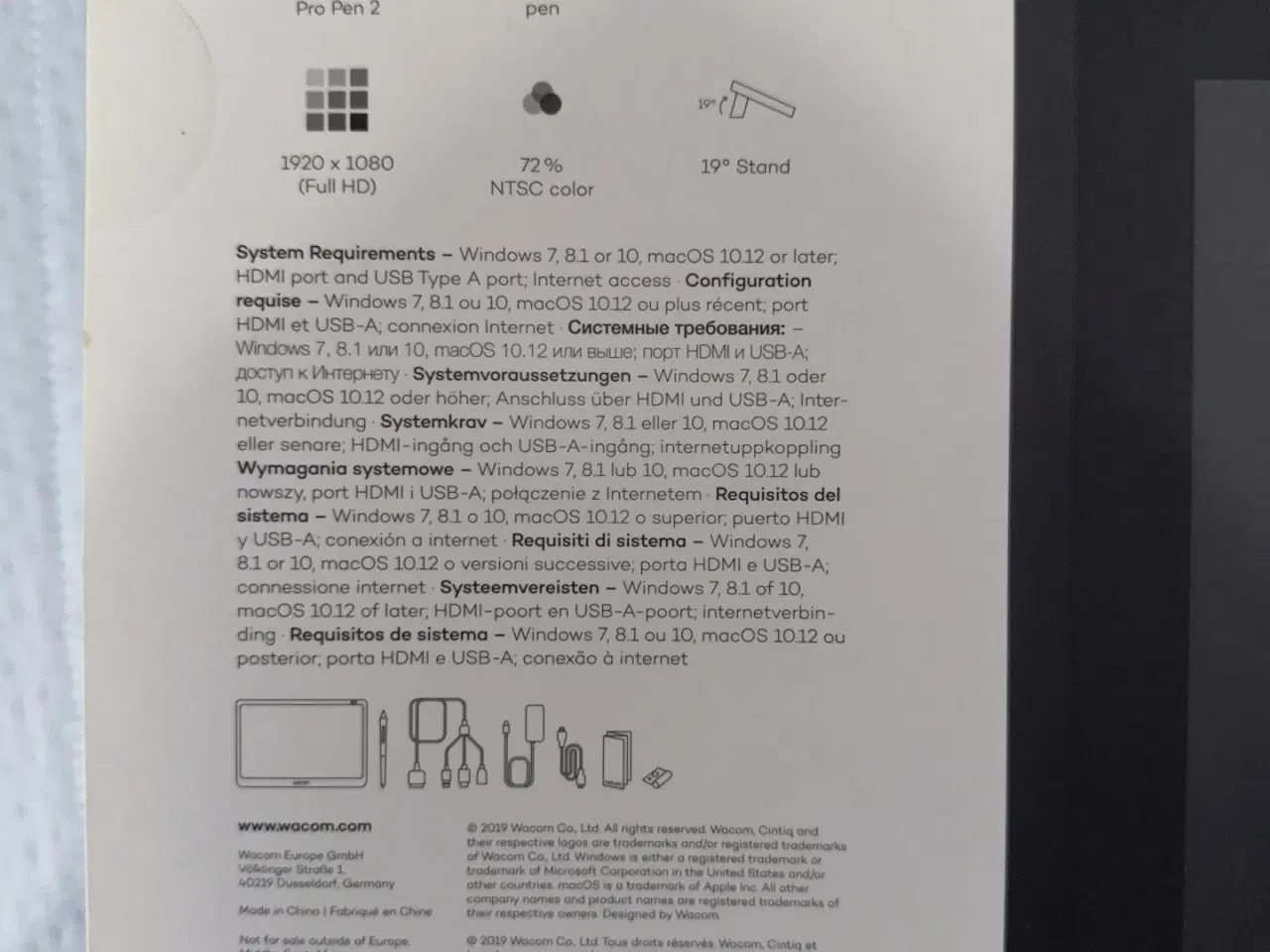 Billede 3 - Wacom Cintiq 16 (DTK1660K0B) - ny/uåbnet