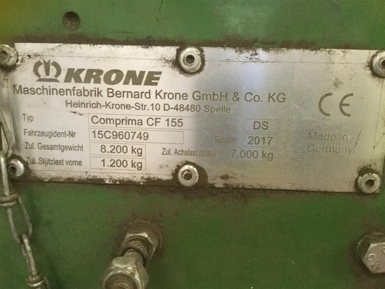 Billede 5 - KRONE Comprima CF155 XC Extreme Med næsten nye bånd
