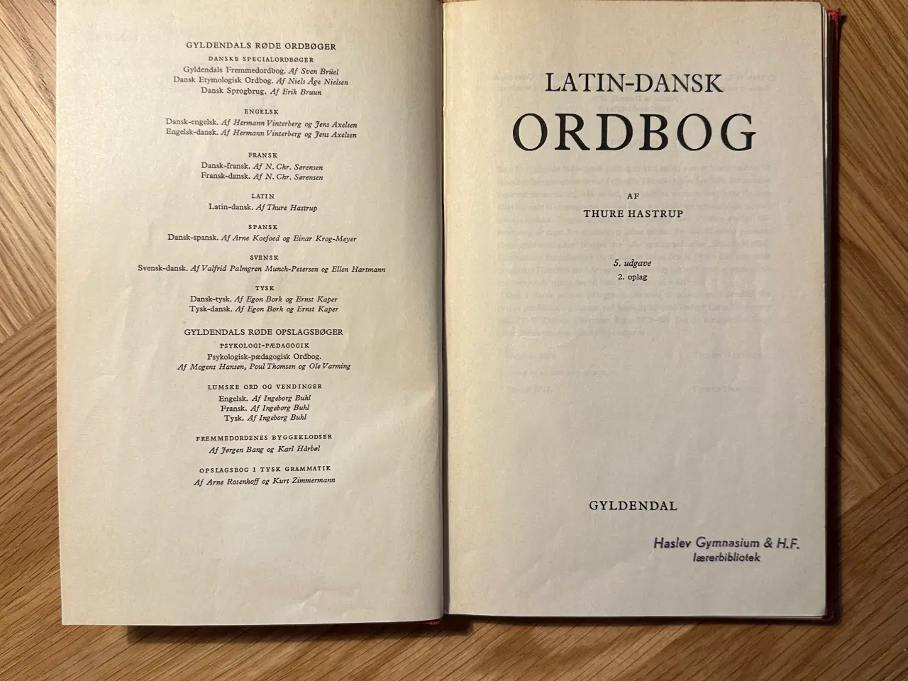 Billede 2 - Gyldendals Latin-Dansk ordbog