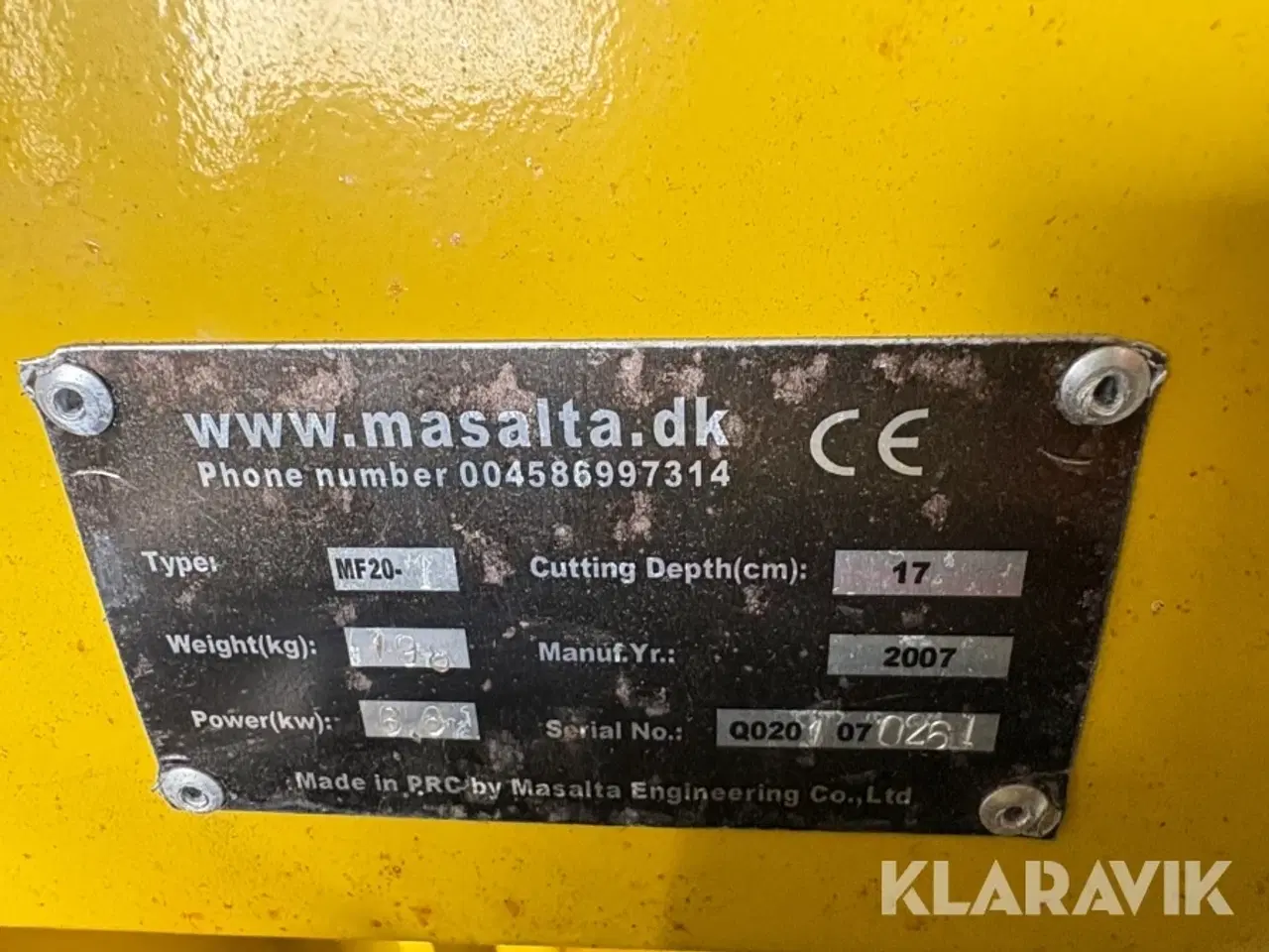 Billede 5 - Asfaltskærer Masalta MF20-1