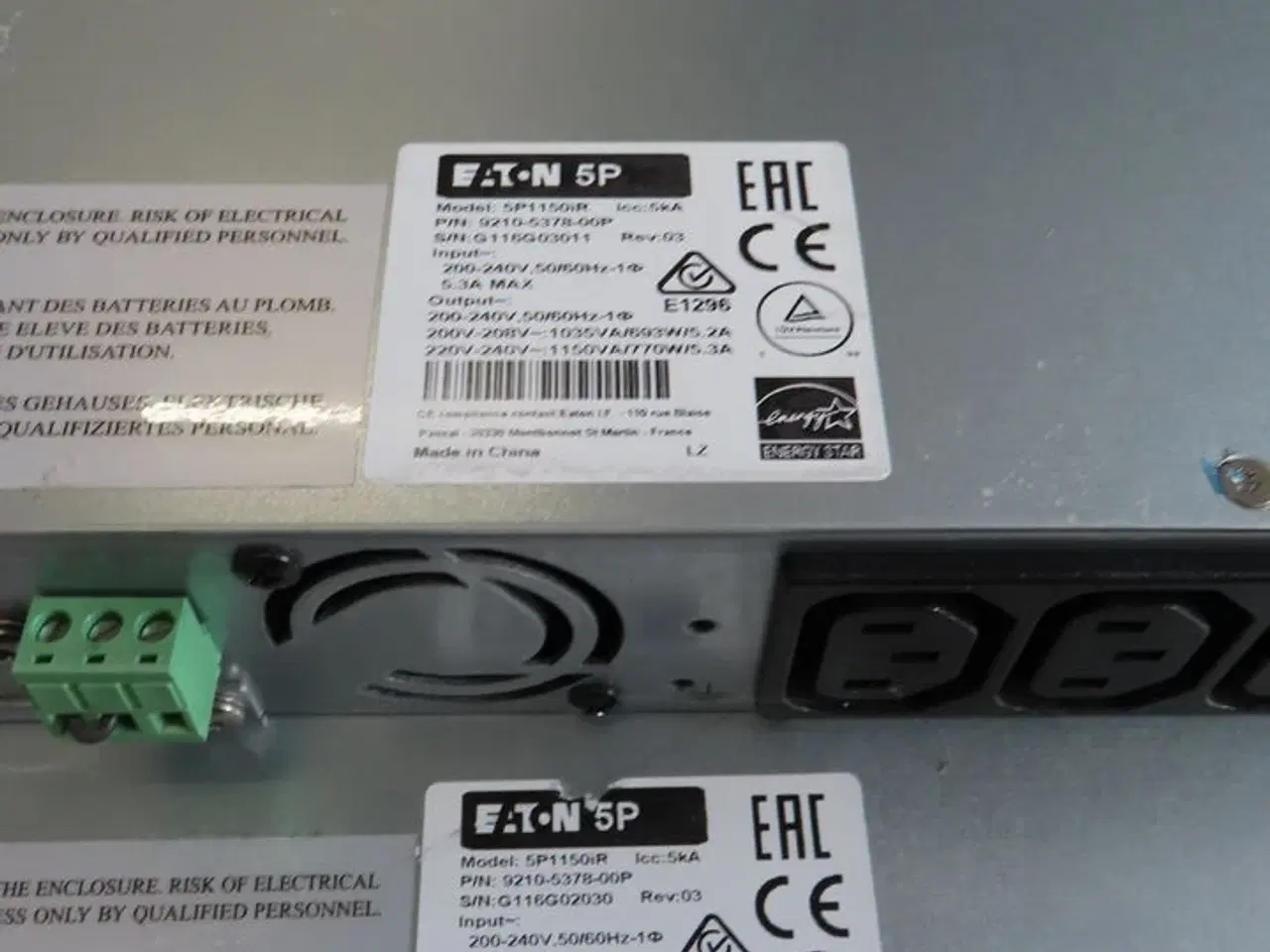 Billede 6 - 2 stk. UPS EATON 5P 1150 (Forsendelse ikke muligt)