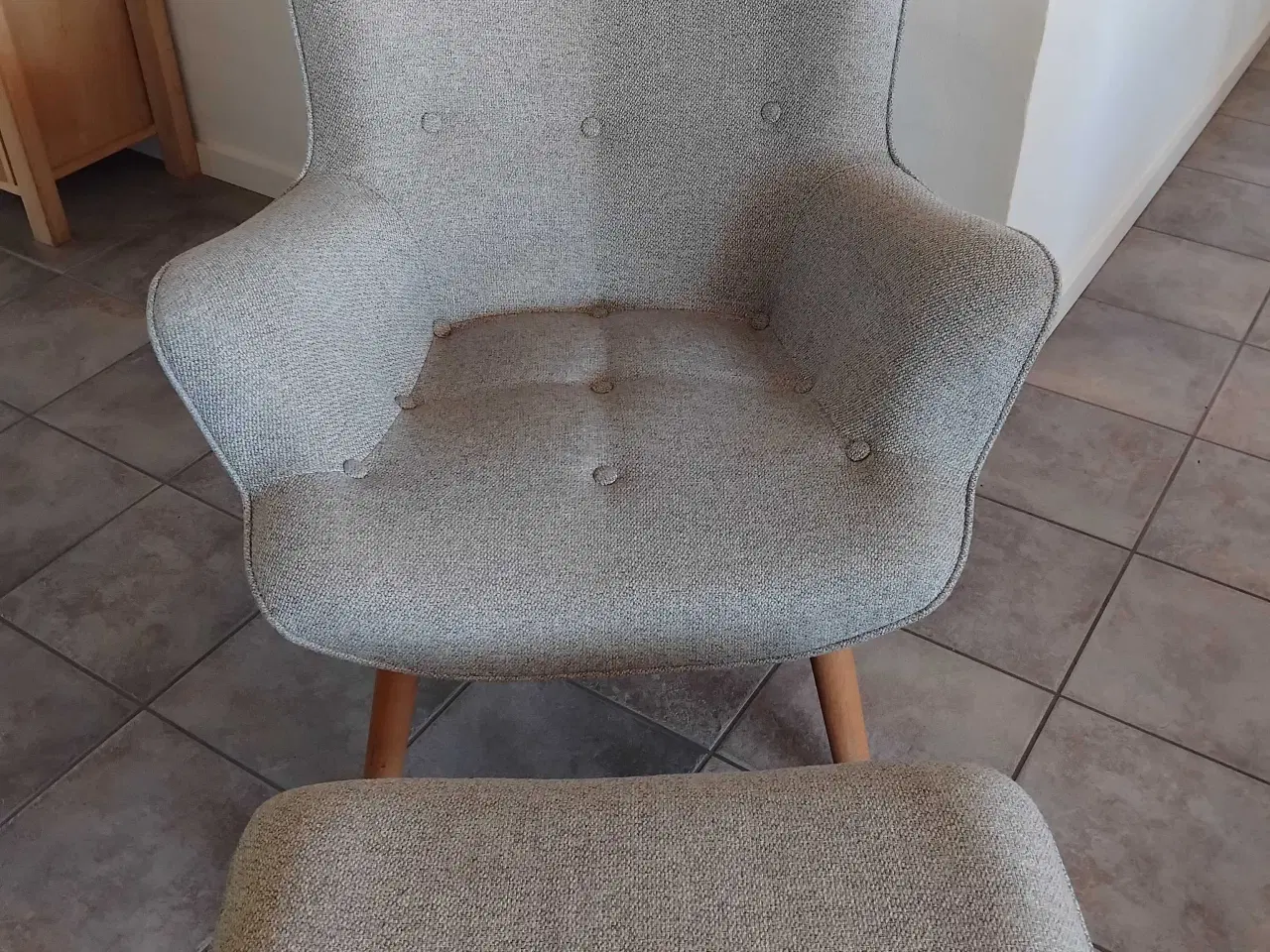 Billede 2 - Ilva lounge stol med skammel. 
