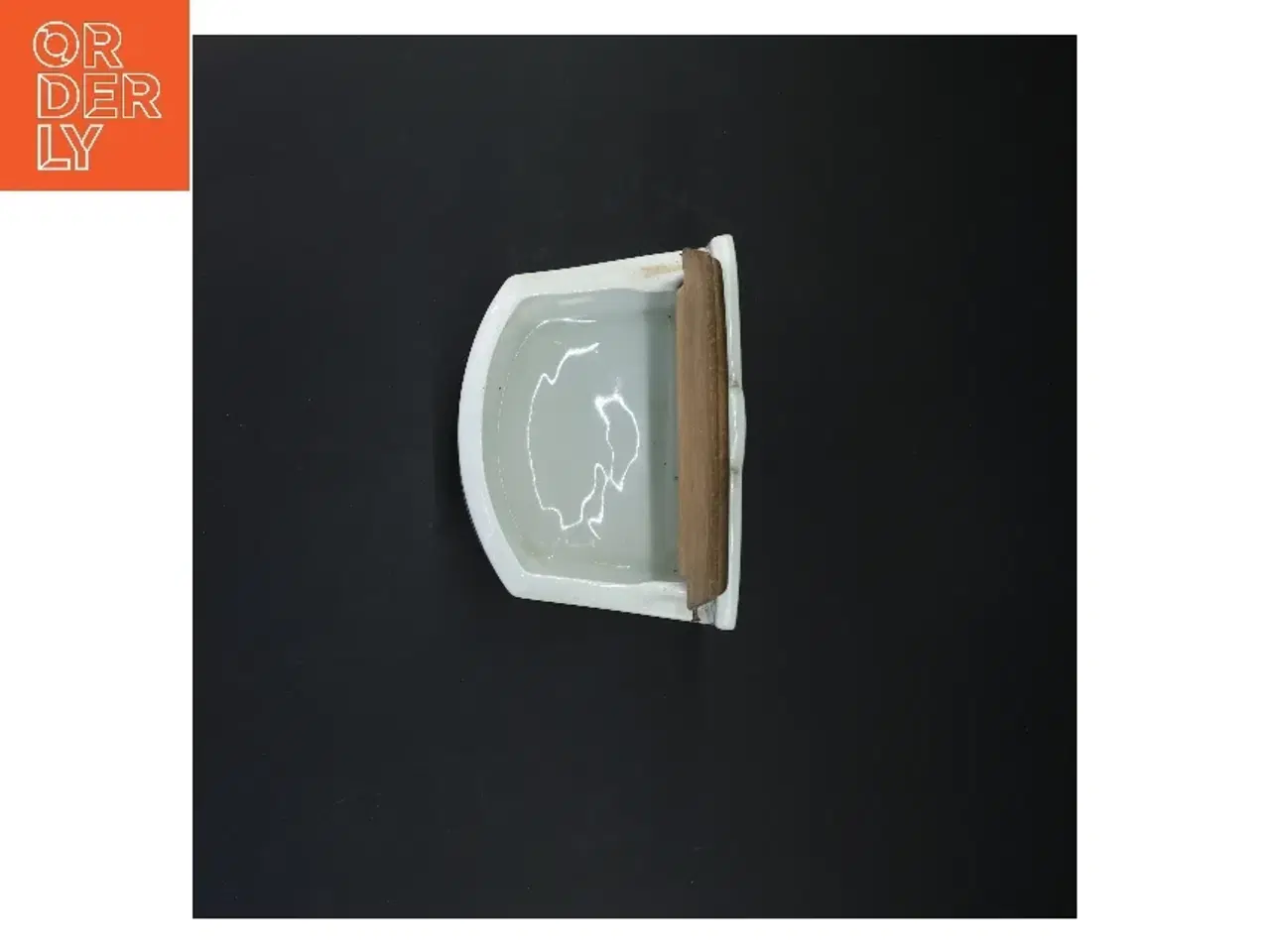 Billede 5 - Vægmonteret krukke med træ låg (str. 16x17x11 cm)