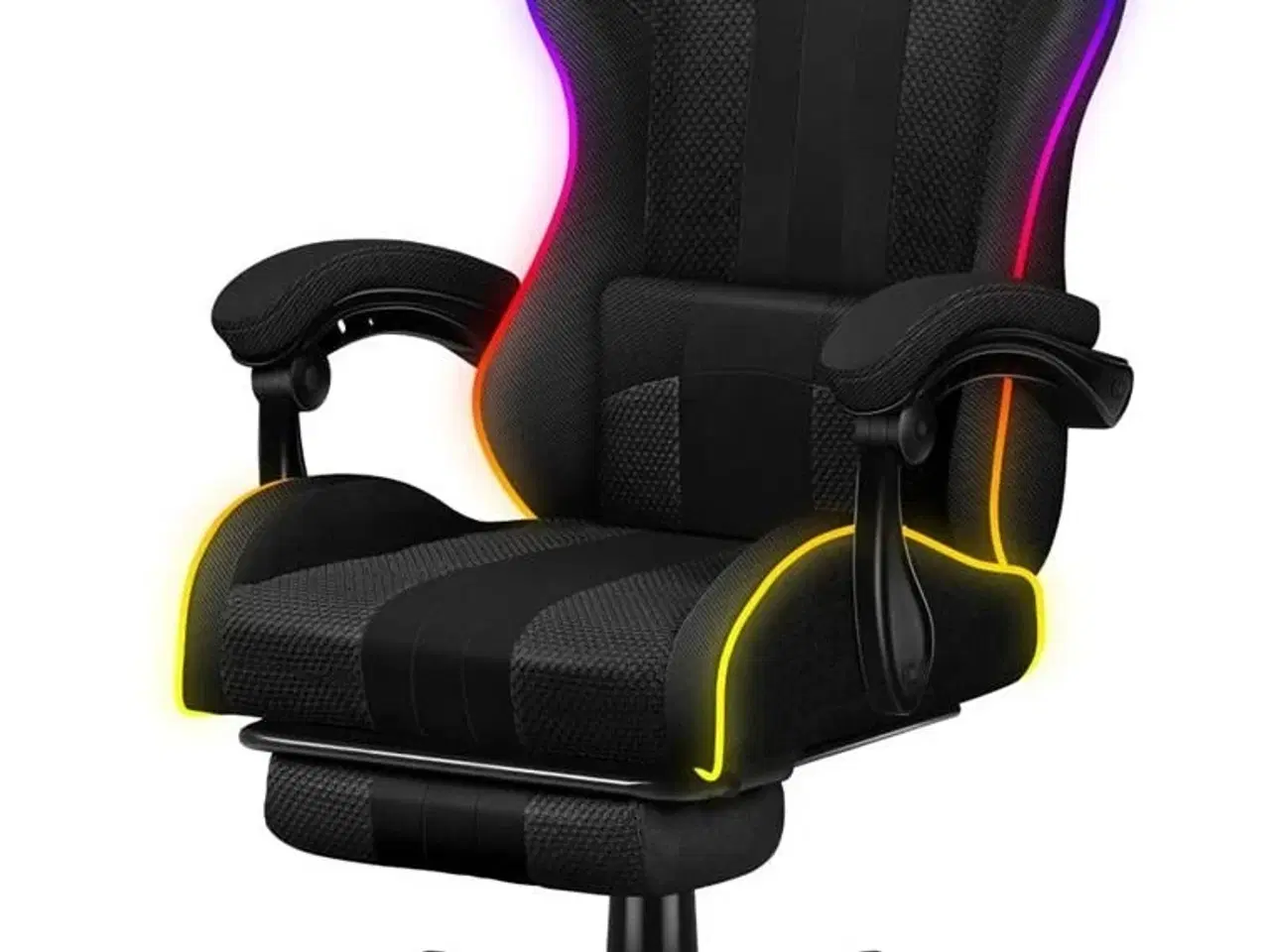 Billede 3 - Gamerstol Huzaro Force 4.7 RGB Mesh – ergonomisk med fodstøtte