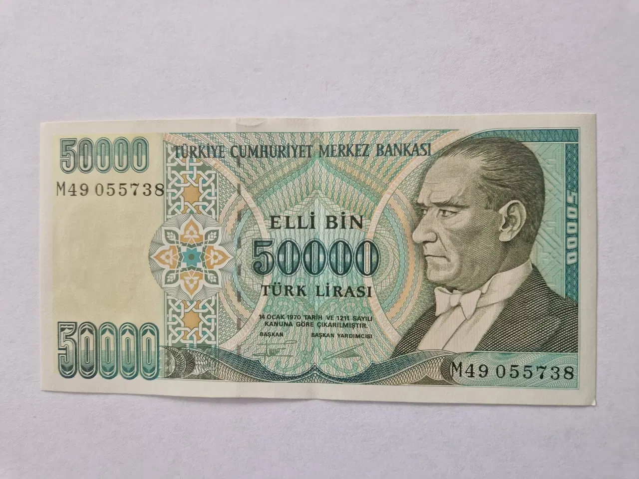 Billede 1 - 50000 Lira 1970 Turkey