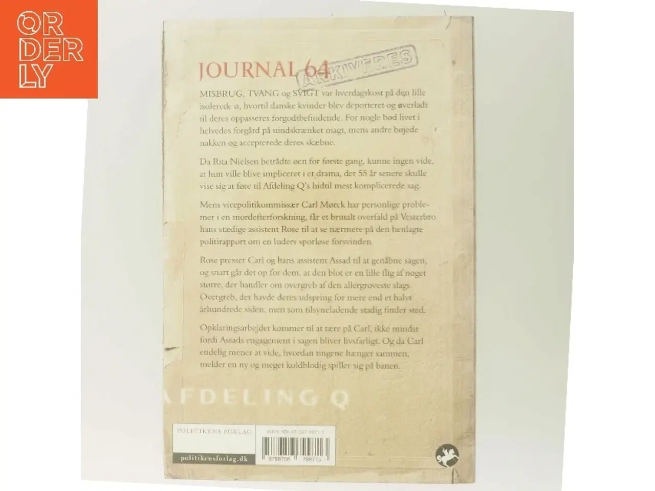 Billede 3 - Journal 64 af Jussi Adler-Olsen (Bog)