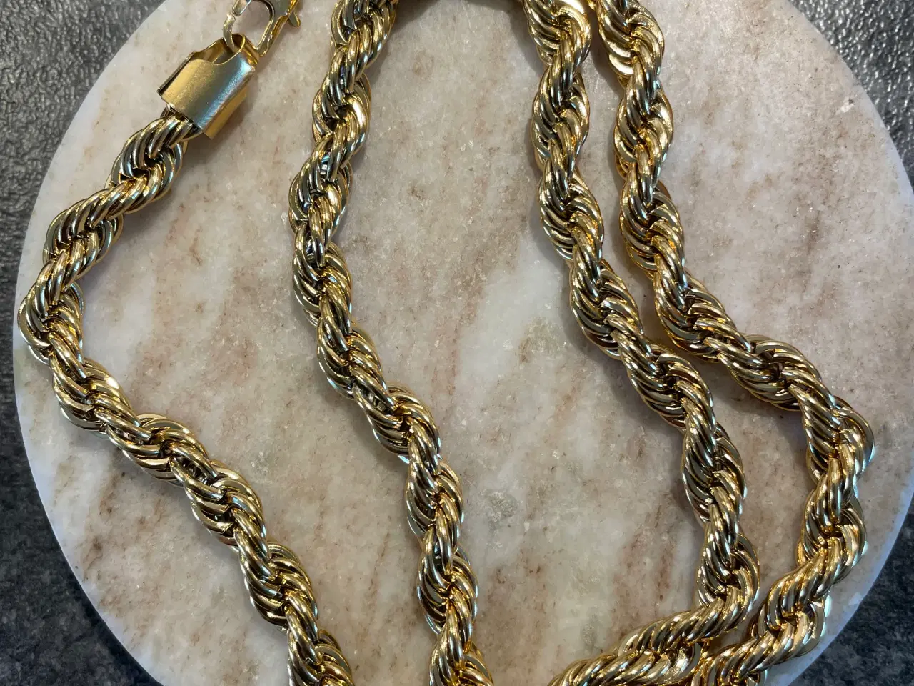 Billede 3 - Goldfilled rope chain, 8mm