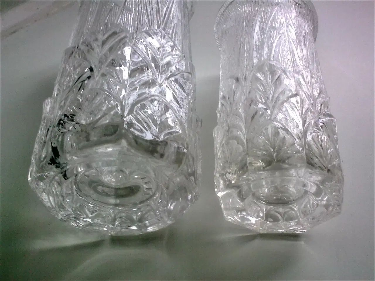 Billede 6 - Retro Italien 3 vaser Vinter is struktur glas