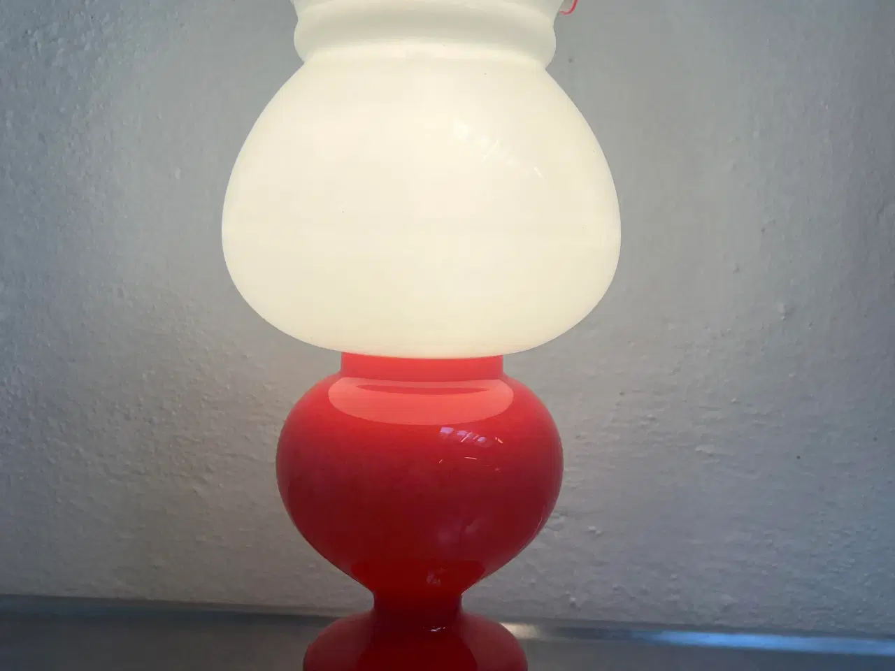 Billede 3 - Unik retro glas bordlampe fra 1960 erne