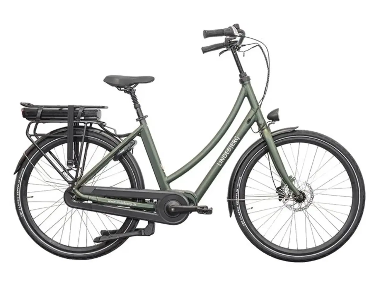 Billede 1 - Lindebjerg 28'' Elcykel City Long Range - Mat Grøn