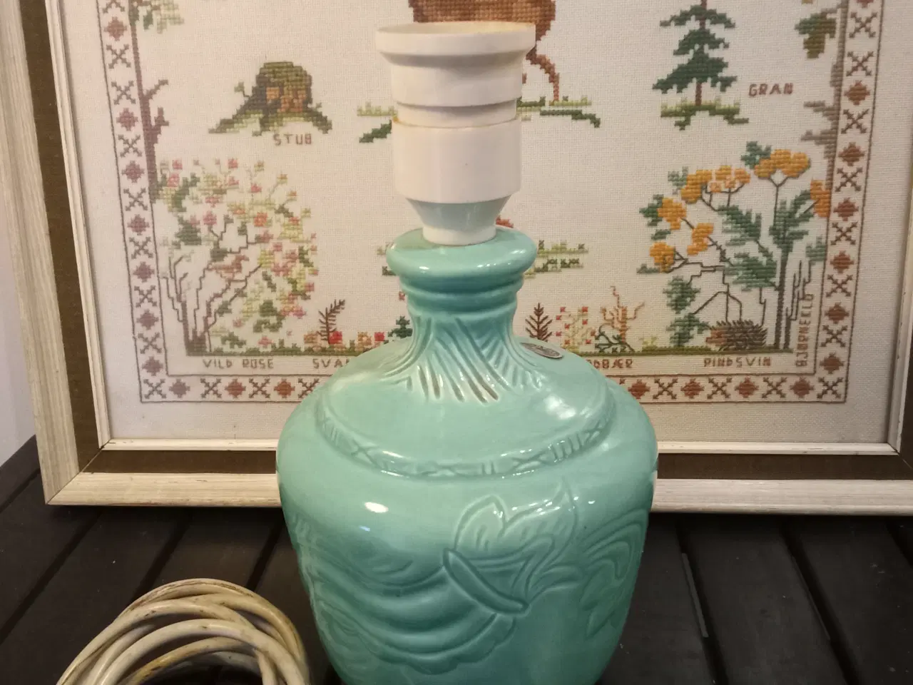Billede 5 - Flot Haunsø keramik bordlampe
