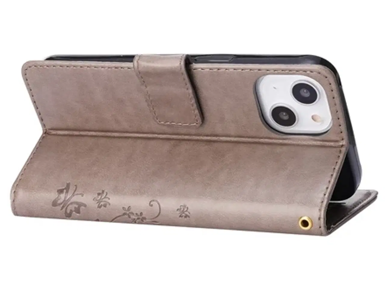 Billede 3 - Papillo Læder Flip Cover til iPhone 15