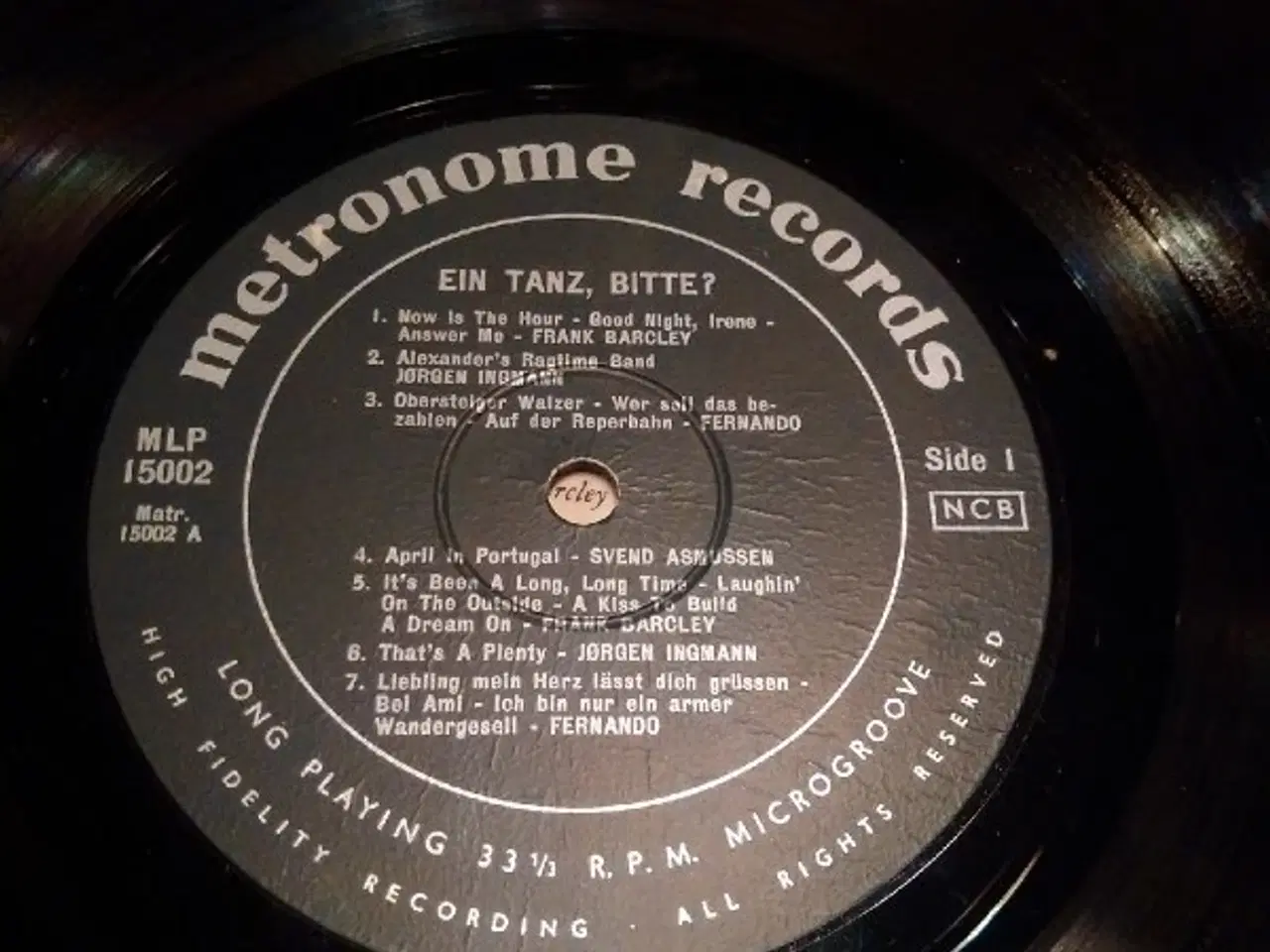 Billede 3 - Sv Asmussen, Ingmann mv: Ein Tanz Bitte - LP vinyl