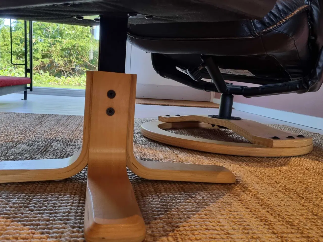 Billede 6 - Flot lænestol i ægte læder