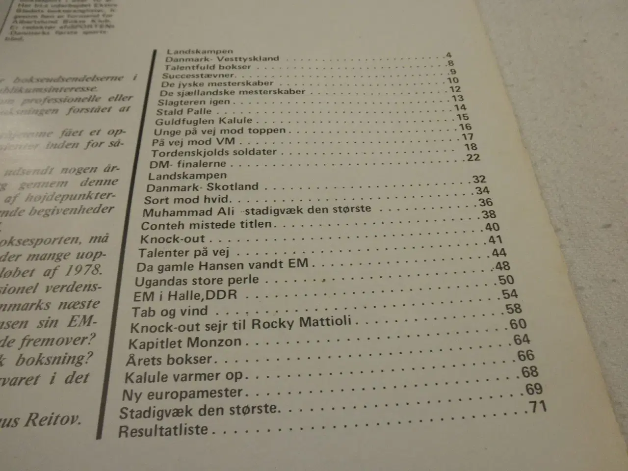 Billede 2 - Bokseblad 1977 Årets kampe  god stand