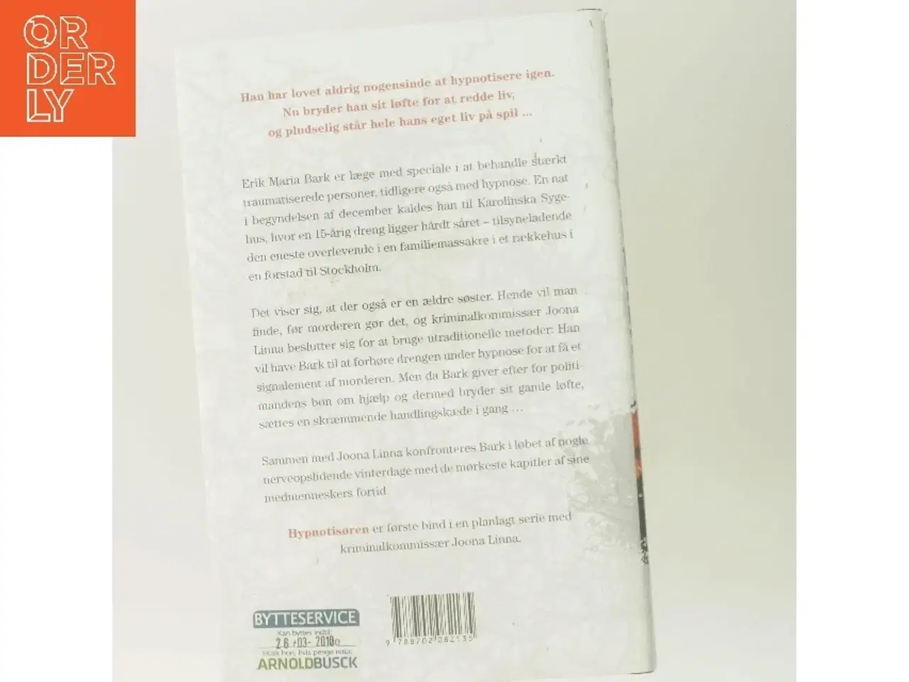 Billede 3 - Hypnotisøren af Lars Kepler (Bog)