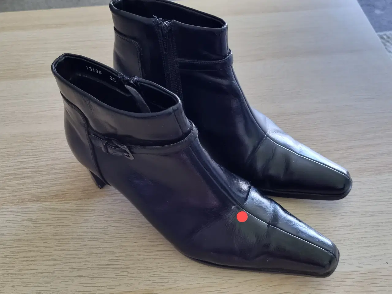 Billede 9 -  Afis Fashion-Style Støvletter I sort læder 