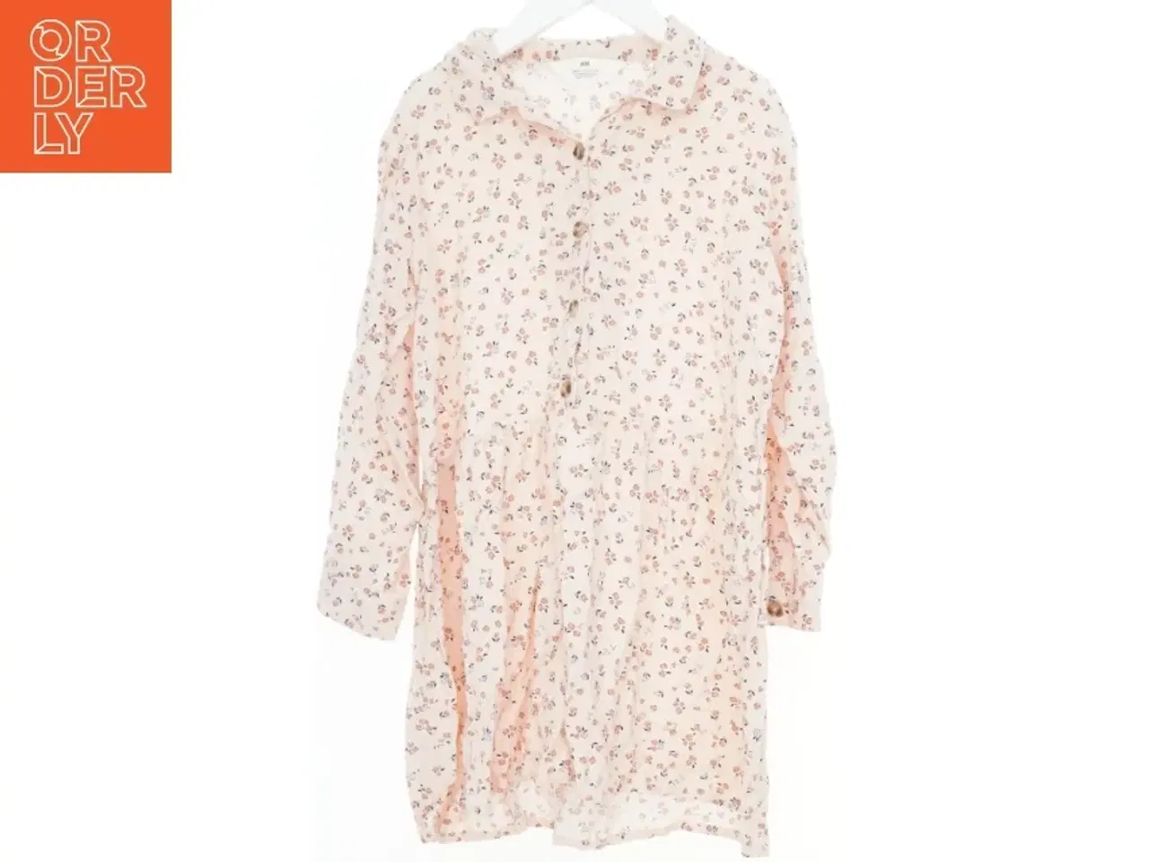 Billede 1 - Langærmet, blomsterkjole fra H&M (str. 134)