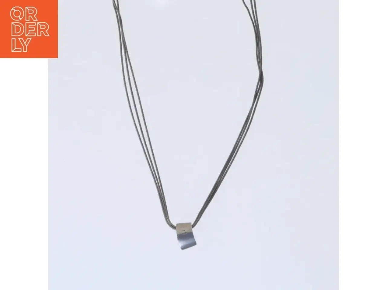 Billede 2 - Sølv Halskæde med vedhæng (str. 43 cm)