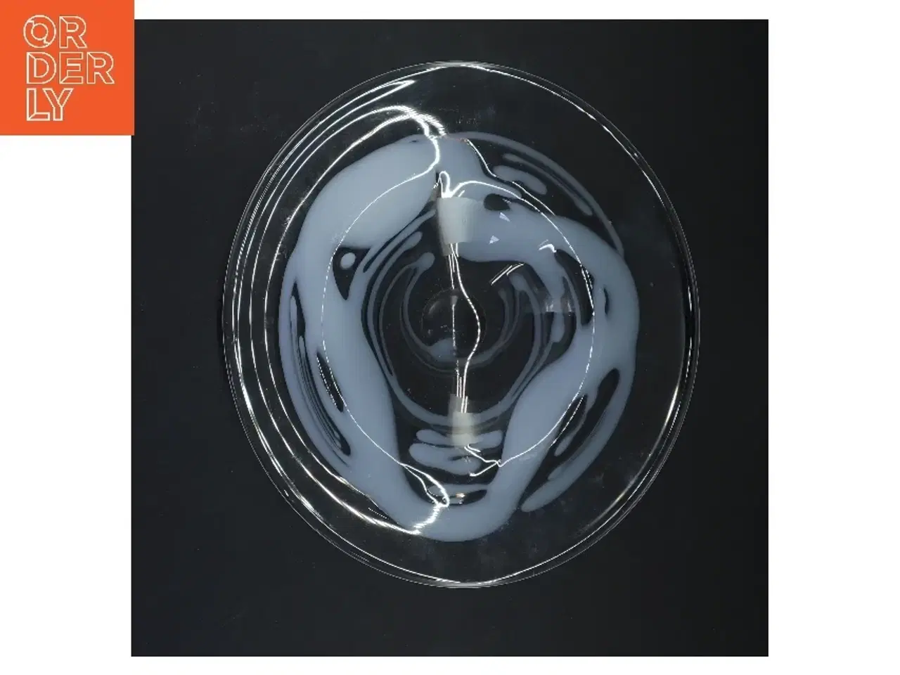 Billede 1 - Glasfad med mønster (str. Ø 25 cm)