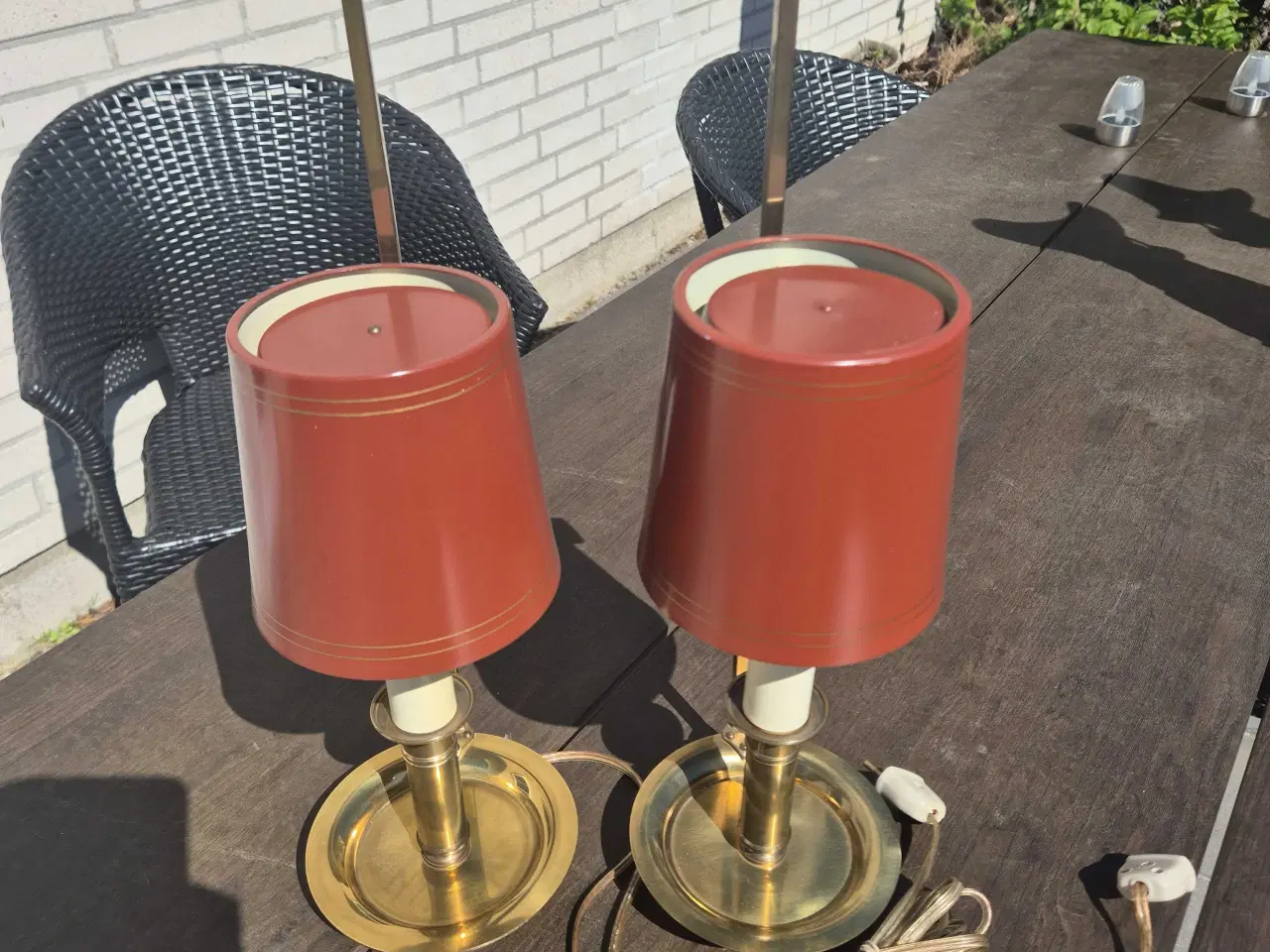 Billede 1 - 2 stks bord/ væg lamper