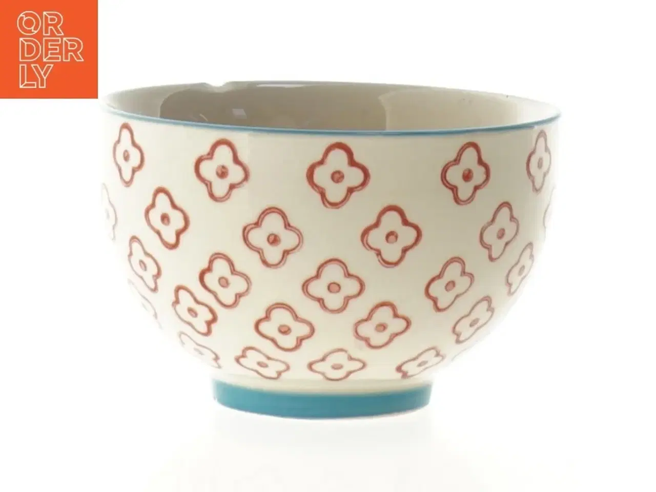 Billede 1 - Keramikskål med blomstermønster fra Bloomingville (str. 6 x 10 cm)