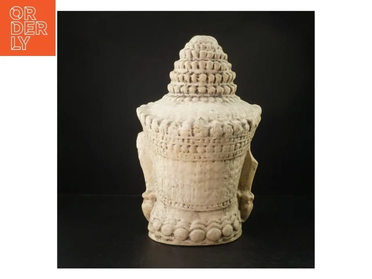 Billede 2 - Stenansigt, asiatisk (str. H. 41 cm)