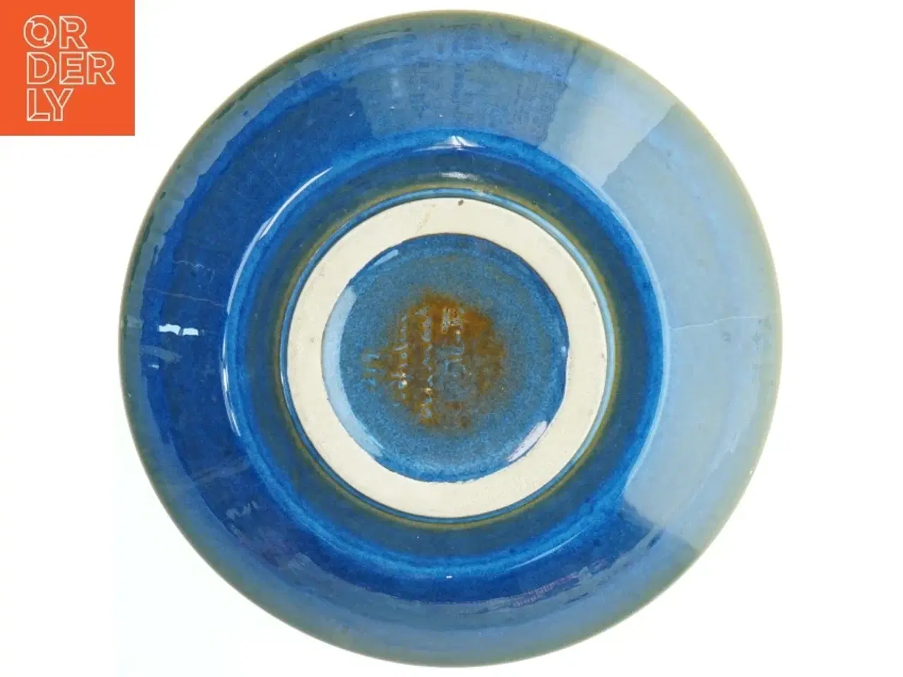 Billede 2 - Blå keramisk skål fra Søholm (str. Ø 29 cm)