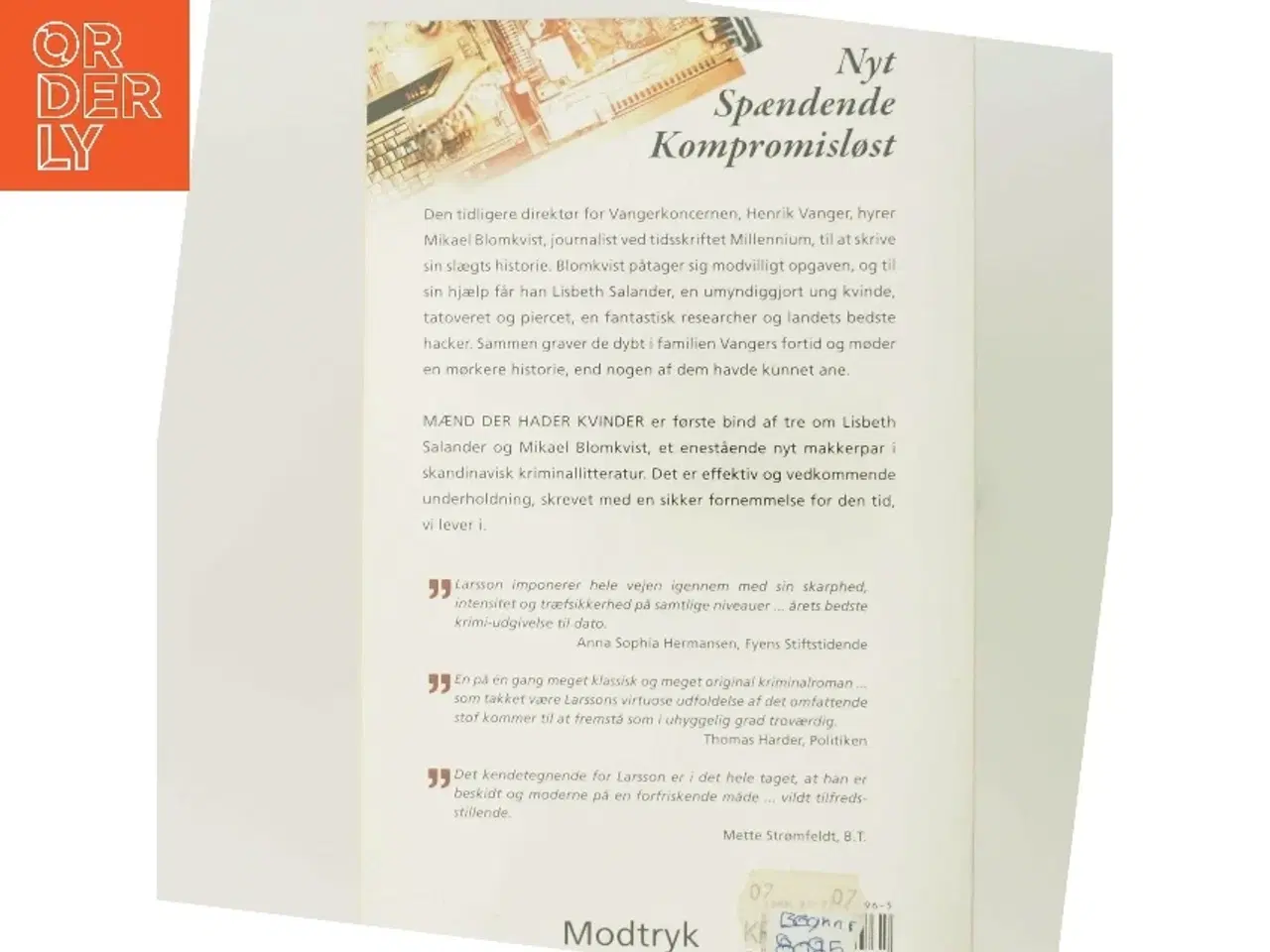 Billede 3 - Mænd der hader kvinder bog